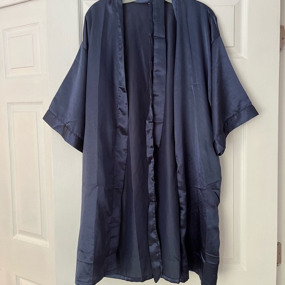 Plain Navy Blue Robe